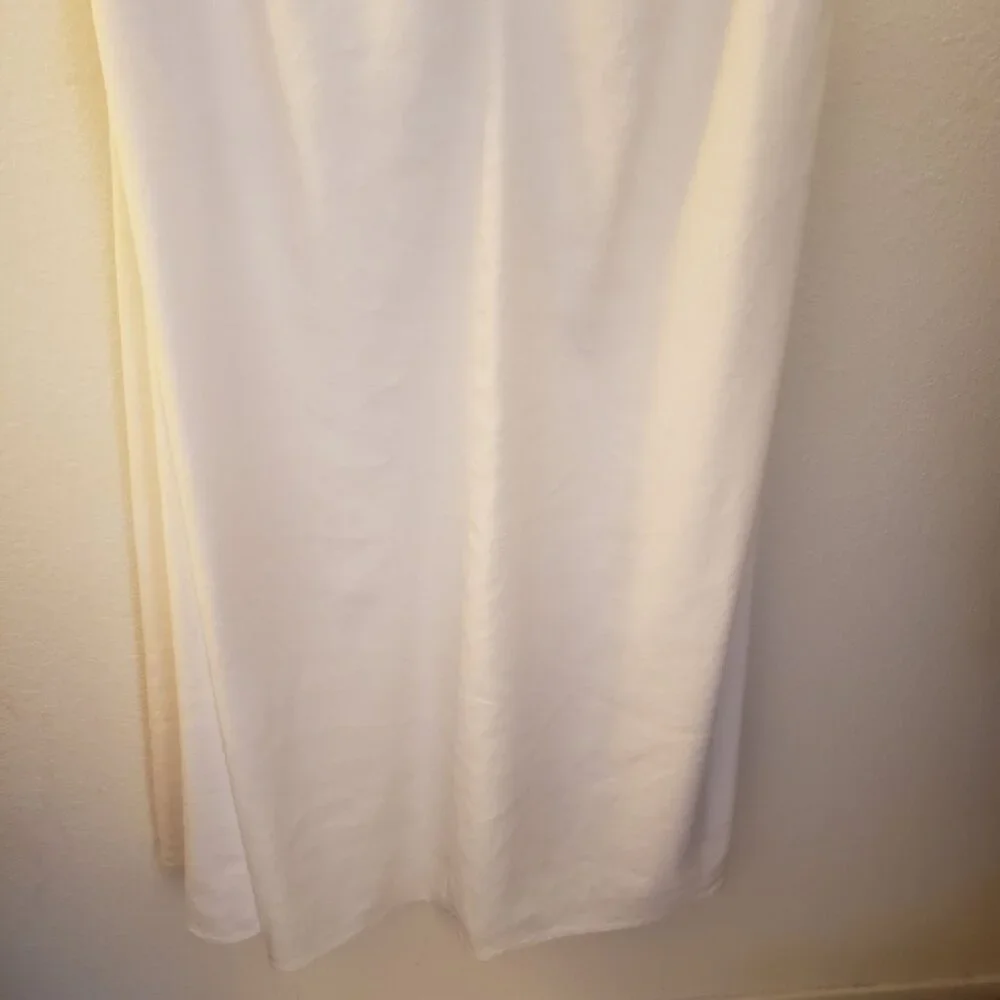INC White Halter Neck Linen Blend A-Line Maxi Dress Pockets 3X NWT MSRP $129 - Picture 5 of 11
